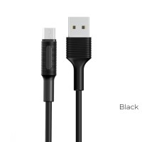  USB kabelis Borofone BX1 microUSB 1.0m black 